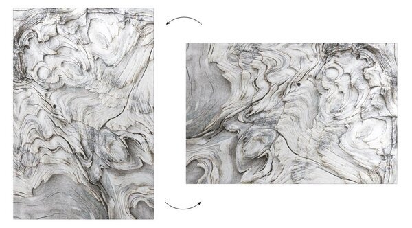 Magnetická tabule METALboards ZKAMENĚLÉ DŘEVO 90x60 cm,MB96_00111