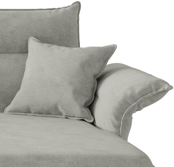 ROHOVÁ SEDAČKA, textil, světle šedá Livetastic - Sedací soupravy, Online Only