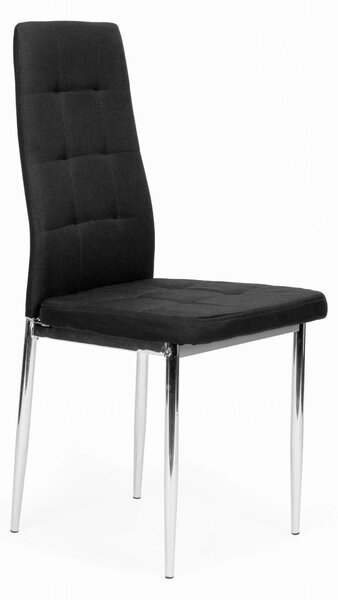 Židle ModernHome umělá kůže černá 4 ks