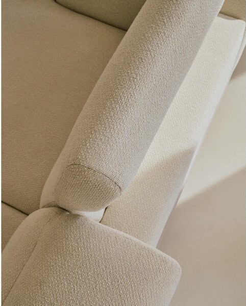 Béžová žinylková polohovací pohovka 214 cm Aurum – Kave Home