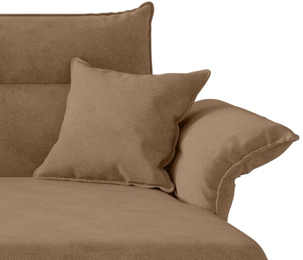 ROHOVÁ SEDAČKA, textil, světle hnědá Livetastic - Sedací soupravy, Online Only