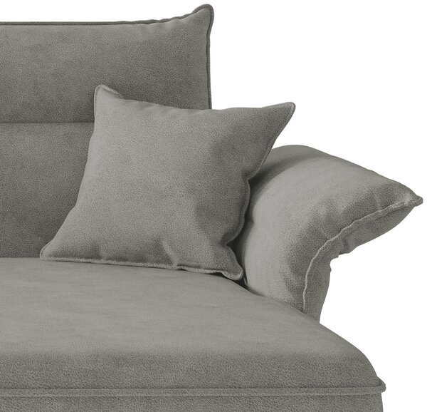ROHOVÁ SEDAČKA, textil, šedá Livetastic - Sedací soupravy, Online Only