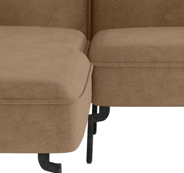 ROHOVÁ SEDAČKA, textil, světle hnědá Livetastic - Sedací soupravy, Online Only