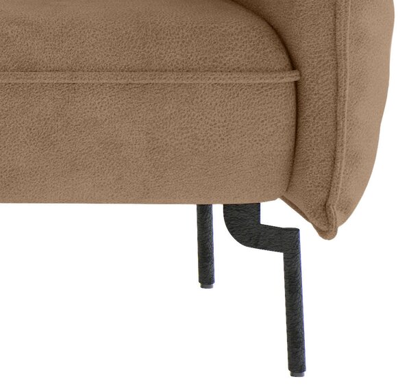 ROHOVÁ SEDAČKA, textil, světle hnědá Livetastic - Sedací soupravy, Online Only
