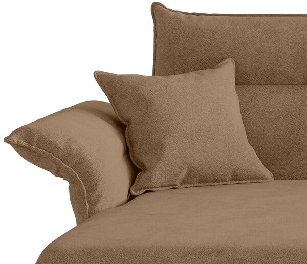 ROHOVÁ SEDAČKA, textil, světle hnědá Livetastic - Sedací soupravy, Online Only