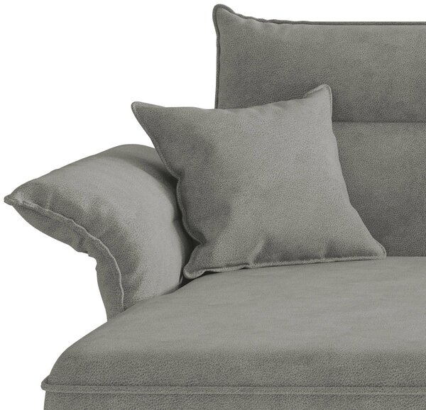 ROHOVÁ SEDAČKA, textil, šedá Livetastic - Sedací soupravy, Online Only