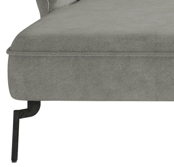ROHOVÁ SEDAČKA, textil, šedá Livetastic - Sedací soupravy, Online Only