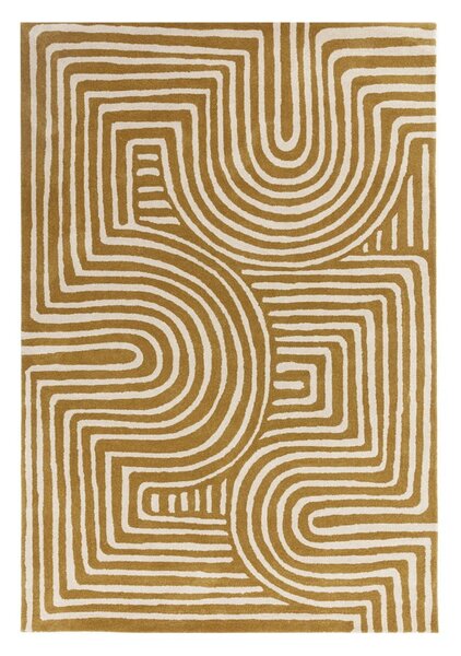 Okrově žlutý vlněný koberec 160x230 cm Reef – Asiatic Carpets