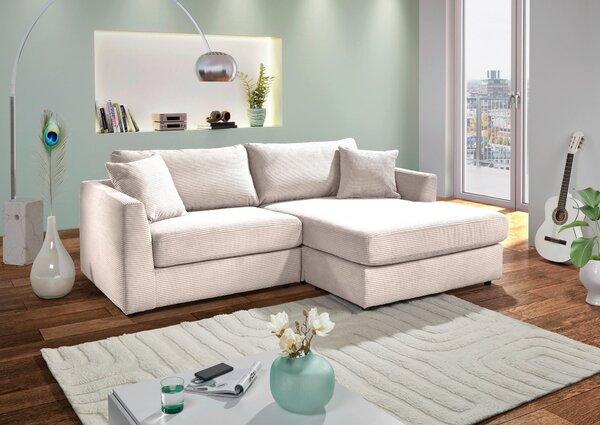 ROHOVÁ SEDAČKA, textil, přírodní barvy Carryhome - Sedací soupravy, Online Only