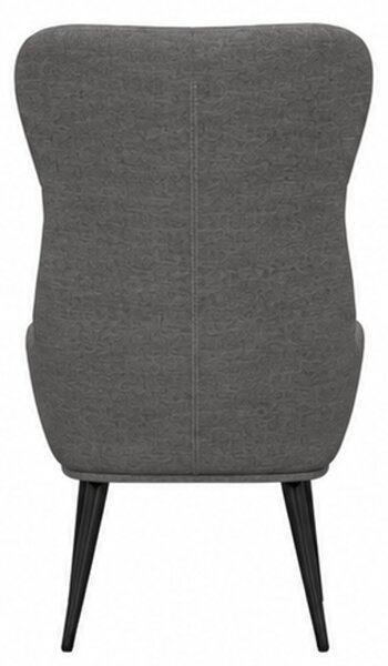 Relaxační křeslo, odpočinkové, dřevo/kov/textil, 96x68x79 cm, nohy černé/světle šedá, Dekorino KR20260055