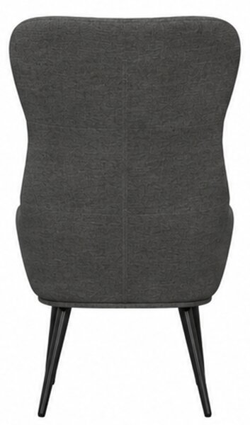 Relaxační křeslo, odpočinkové, dřevo/kov/textil, 96x68x79 cm, nohy černé/tmavě šedá, Dekorino KR20260056
