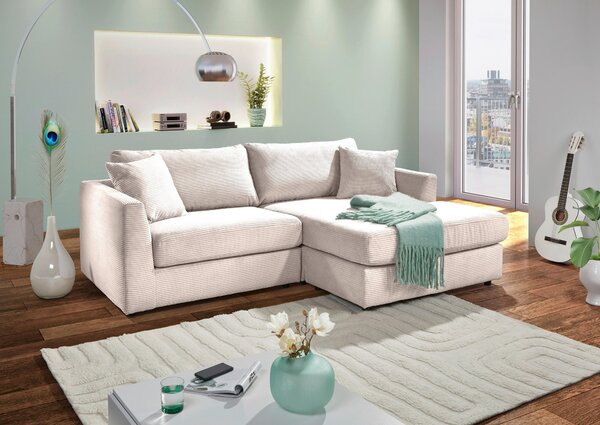 ROHOVÁ SEDAČKA, textil, přírodní barvy Carryhome - Sedací soupravy, Online Only