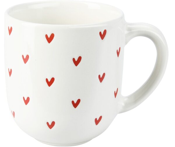 Hrnek keramika srdíčka, v mixu barev 300 ml