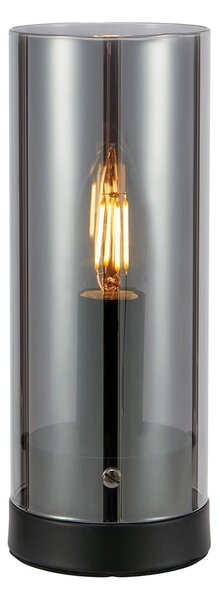 Černá stolní lampa se skleněným stínidlem (výška 23 cm) Post – Markslöjd