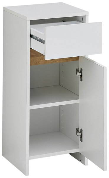 SPODNÍ SKŘÍŇKA, bílá, barvy dubu, bílá, 32,4/73,8/32,2 cm Xora - Koupelnové série, Online Only