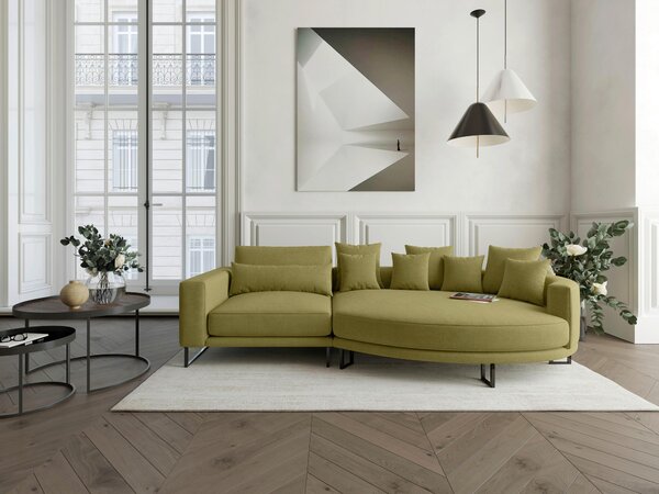 POHOVKA BIG SOFA, textil, olivově zelená Livetastic - Pohovky, Online Only