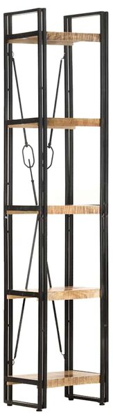 Knihovna s 5 policemi 40 x 30 x 180 cm masivní mangovník 320616