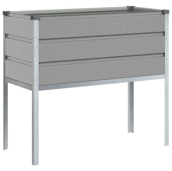 Truhlík Světle šedá 100 x 45 x 90 cm Pozinkovaná ocel