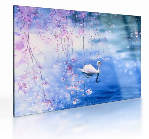 Skleněný obraz - Magické jezero (70x50 cm)