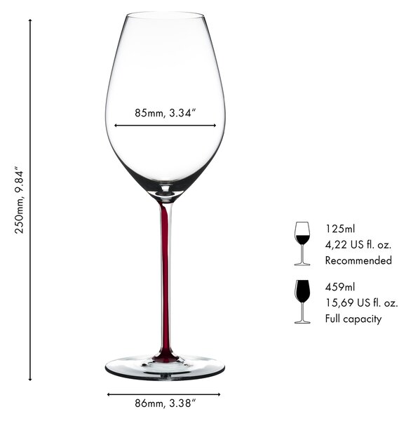 Sklenice RIEDEL Fatto a Mano Champagne Dragon Red 459 ml – na šampaňské, prosecco a sekt, červená stopka, 1 ks 4900/28DR