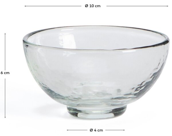 Kave Home Skleněná miska Sileia 10 cm