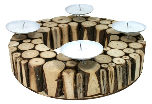 Adventní věnec z přírodních dřívek – 30 cm 9305114