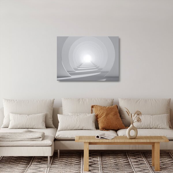 Skleněný obraz - 3D tunel (70x50 cm)