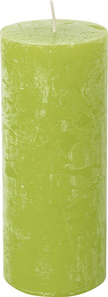 IHR Limetkově zelená cylindrická svíčka 17 cm