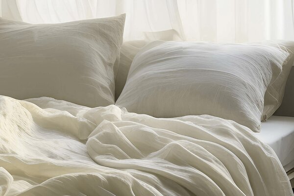 DARRÉ Mušelínové povlečení Ivory Velikost: 140 x 200 + 70 x 90