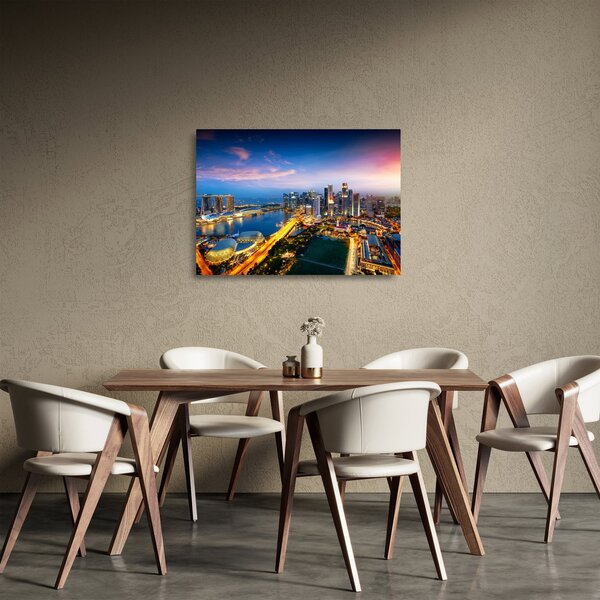 Skleněný obraz - Singapur, Asie (70x50 cm)