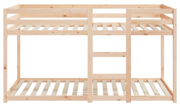 Patrová postel bez matrace 90 x 200 cm masivní borové dřevo 3206504