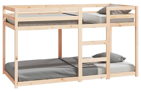 Patrová postel bez matrace 90 x 190 cm masivní borové dřevo 3206507