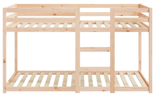 Patrová postel bez matrace 90 x 190 cm masivní borové dřevo 3206507