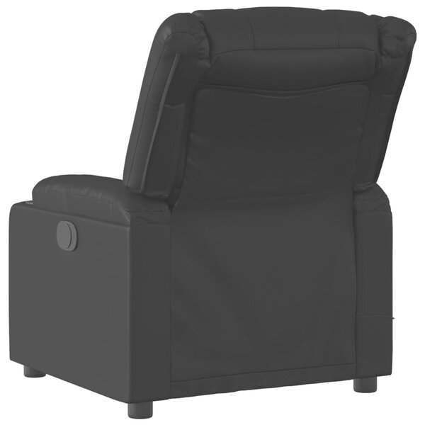 Masážní polohovací křeslo černé, umělá kůže 3206831