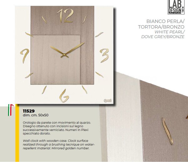 Lowell Italy Designové nástěnné hodiny 11529 Lowell 50cm