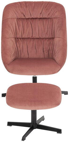 KŘESLO S PODNOŽKOU, textil, korály MID.YOU - Online Only křesla & taburety, Online Only