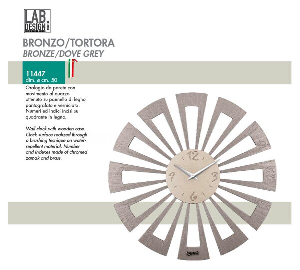 Lowell Italy Designové nástěnné hodiny 11447 Lowell 50cm
