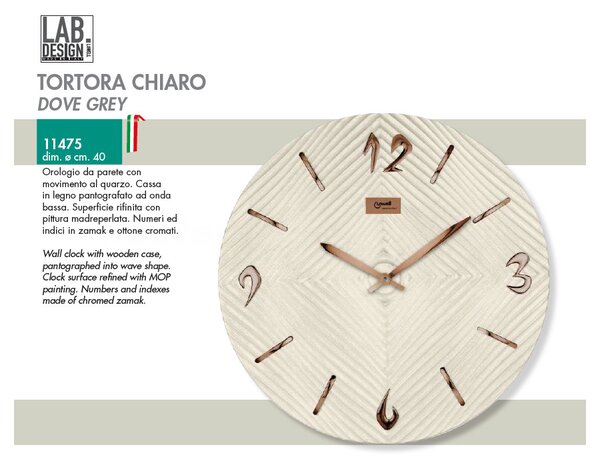 Lowell Italy Designové nástěnné hodiny 11475 Lowell 40cm
