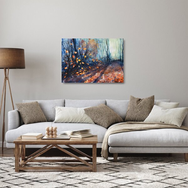 Skleněný obraz - Paprsky podzimního slunce (70x50 cm)