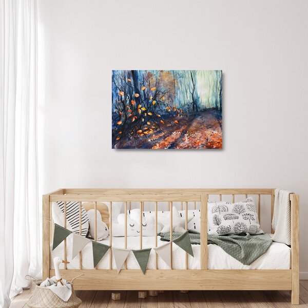 Skleněný obraz - Paprsky podzimního slunce (70x50 cm)