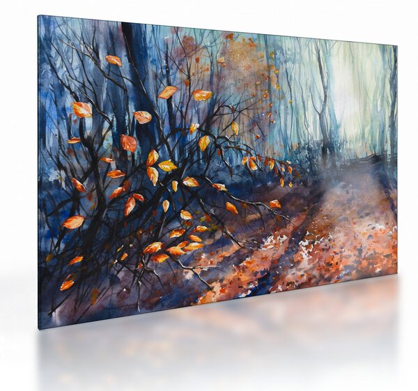 Skleněný obraz - Paprsky podzimního slunce (70x50 cm)