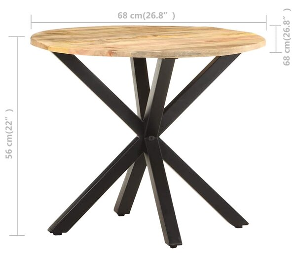 Odkládací stolek 68 x 68 x 56 masivní mangovníkové dřevo 320659