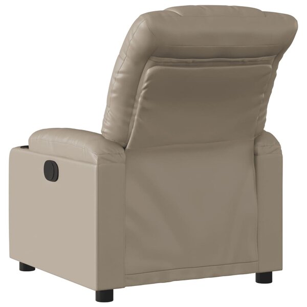 Elektrické polohovací křeslo cappuccino umělá kůže 3206591