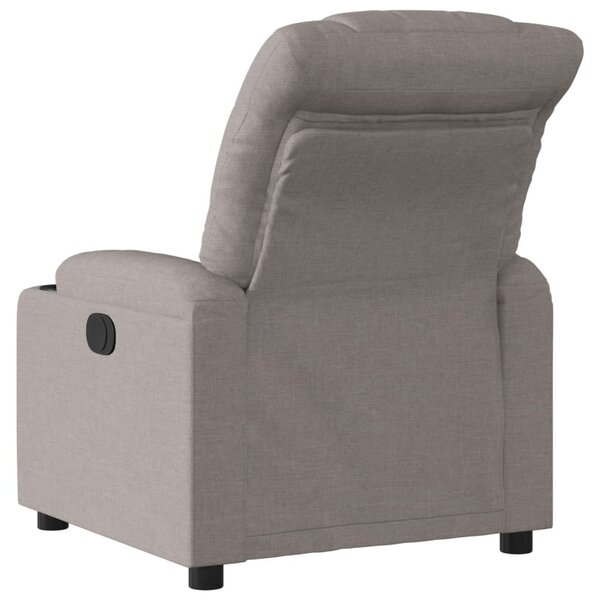 Elektrické polohovací křeslo taupe textil 3206634