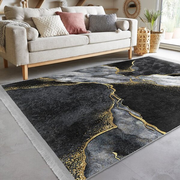 Černý koberec 80x150 cm – Mila Home
