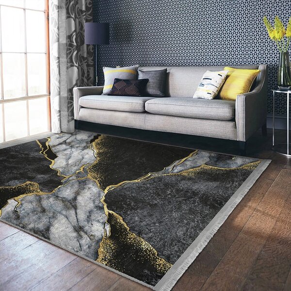 Černý koberec 80x150 cm – Mila Home