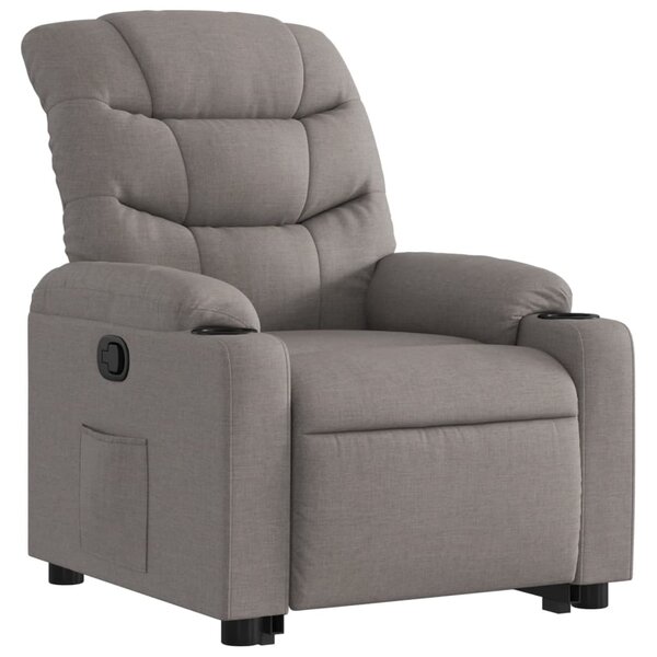 Zvedací polohovací křeslo taupe textil 3206652