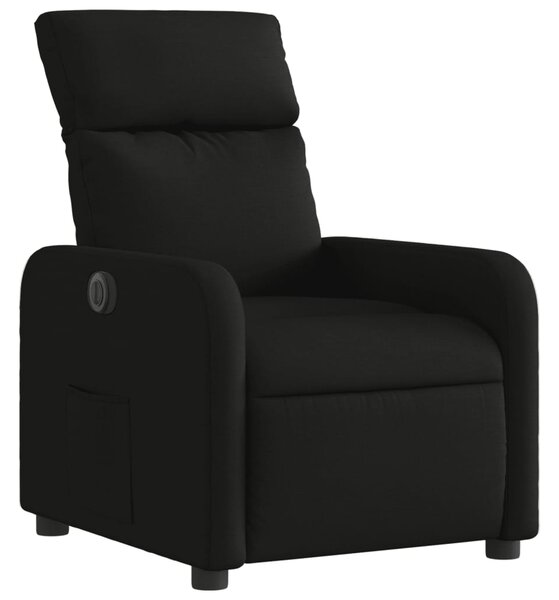 Elektrické polohovací křeslo černé textil 3206683