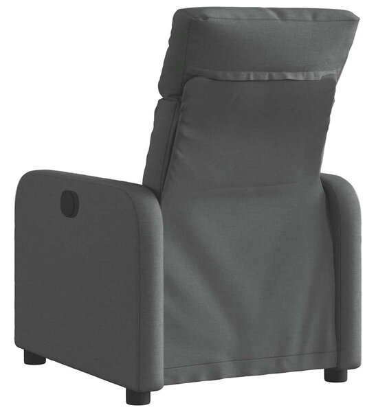 Elektrické polohovací křeslo tmavě šedé textil 3206682
