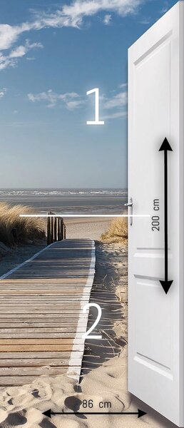 Fototapeta na dveře BEACH DUNE 86x200 cm